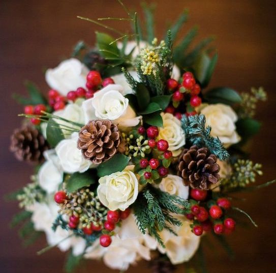 ramo de novia de invierno